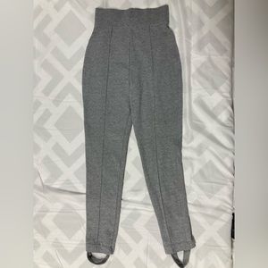 Grey vintage pants with removable stirrups size s